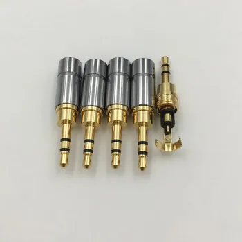 50Pcs Novi Mini 2,5 mm 3 Pole Stereo Jack Moški Vtič Audio Konektor Adapter za Slušalke DIY Sklop/Popravilo Srebrne Barve