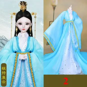 BJD Lutka Clohtes Starodavni Kitajski Kostum Pribor za Oblačila, Za 55-60 cm 1/3 Dekleta Lutka 13353