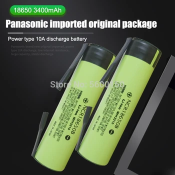 Panasonic NCR18650B Novo Izvirno 3,7 v 3400mah 18650 Polnilna Litij-ionska Baterija za Varjenje Niklja Stanja baterij 13491