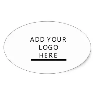 4x2cm Prilagodite - Design - Dodaj vaš logotip Ovalne Nalepka