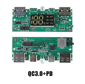 QC3.0 Dvojno USB LCD-Zaslon DIY 10x18650 Baterije Primeru Power Shell Banke Prenosni Zunanje Polje Powerbank Zaščitnik 135533