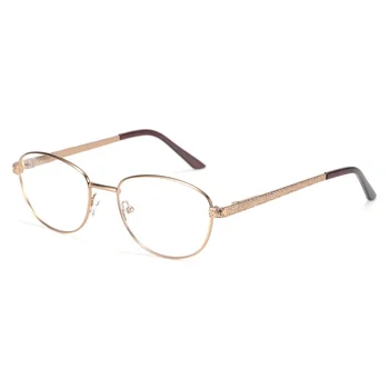 ZENOTTIC Zlitine Ovalne Očala Okvirji Moški Ženske Letnik Ultra Lahka Krog Kratkovidnost Optična Očala Očala na Recept Očala 136305