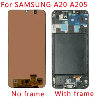 LCD zaslon Za Samsung A20 A205 SM-A205F A205FN A205GN A205S A205YN Zaslon, Zaslon na dotik, Računalnike Skupščine