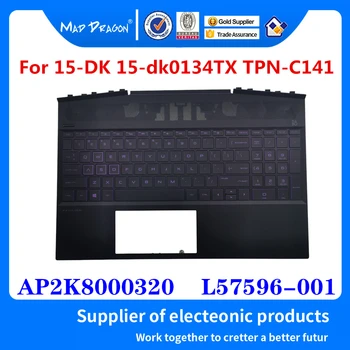 NOV Laptop NAS vijolično osvetljene tipkovnice podpori za dlani Zgornji pokrov Za HP Paviljon 15-DK 15-dk0134TX TZN-C141 AP2K8000320 L57596-001