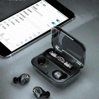 Tws brezžične slušalke Stereo Hi-Fi Sweatproof bluetooth slušalke gaming Slušalke z LED zaslon čepkov pk tws i12 za xiaomi