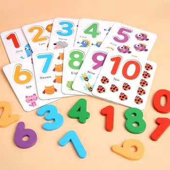 Matematika razsvetljenje učni pripomočki štetje kartice stick število seznanjanje seštevanje in odštevanje delovanje otroci igrače