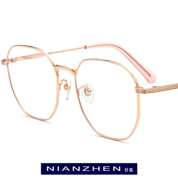 NIANZHEN Čistega Titana Očala Okvir Ženske Letnik Kvadratnih Kratkovidnost Optični Eye Glasses 2020 Novih Moških Očala Očala 1210 14162