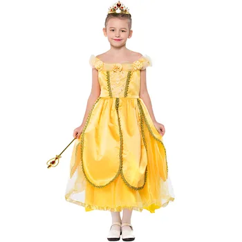 Umorden Halloween Lepota in Zver Kostume Družino Ženske Dekle, Princesa Belle Devica Cosplay Obleko Moških Fant Princ Kostum Obleko