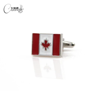 Ustvarjalno likovno Kanadsko zastavo zapestne gumbe, zapestne gumbe za Moške francoski majica zapestne gumbe, 143626
