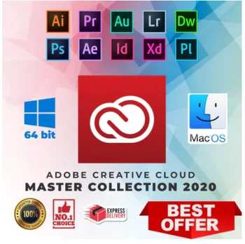 [ŽIVLJENJE] Adobe CC - 2021 - Photoshop, illustrateur, Ko učinek, Premiere Pro, InDesign, lighpolicière...