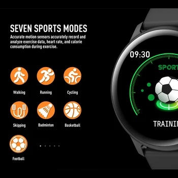 2020 za Pametno gledati Moške Srčnega utripa, Krvnega Tlaka, Bluetooth Šport Smartwatch Fitnes Tracker Povezavo za Android IOS Telefon 14484