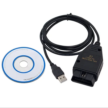 OBD2 Kabel kkl vag com 409.1, K-line Auto Diagnostika Optičnega Skeniranja Orodje KKL VAG-COM 409.1 Za Sedež V W Vmesnik USB Kabel 145763