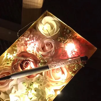 Valentinovo Darilo Umetno Aromaterapija Milo Rose LED Milo Cvet Poroko Umetne Rože Mater Dan Darilni Embalaži Polje 14651