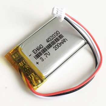 3,7 V 200mAh 402030 Litij-Polimer LiPo baterijo za ponovno Polnjenje joseph smith translation 1,0 mm 3pin priključek za Ročno GPS, Mp3, GPS, bluetooth