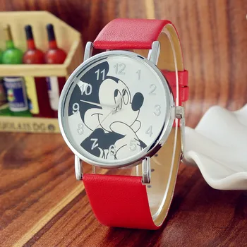 Disney Lep Mickey mouse otroške Ure Dekleta Fantje Darilo Kristalno Obleko Otrok Kvarčne Ročne ure Otroci Watch Ura 14732