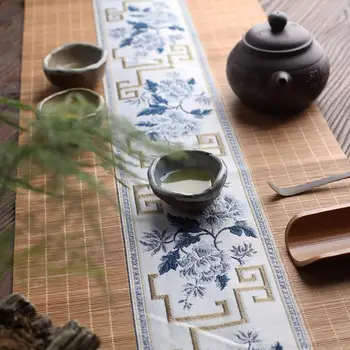 Naravna Bambus Namizni Tekač Ročno Letnik Tea Cup Mat Placemat Japonski Tabela Zastavo Doma Cafe, Restavracija Dekoracijo Coasters 148101
