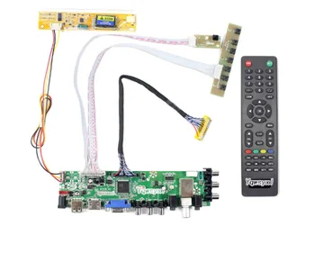 3663 Digitalni Signal DVB-C, DVB-T2 DVB-T komplet za LP171WX2 LTN170BT08 LP171WPA LCD TV Krmilnik Odbor LUA63A82