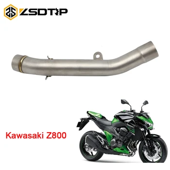ZSDTRP Motocikel Izpušne Cevi Sredini Cevi za Povezavo Cevi Za Kawasaki Z800 2013-2016 Brez Izpušnih plinov