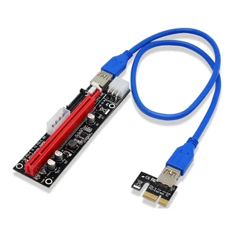 4pin 6pin SATA Power PCI Express 16X Režo Riser Card USB 3.0 PCI-E PCI-Express 1x na PCIE 16x Odcepa za Bitcoin BTC Rudar Rudarstvo