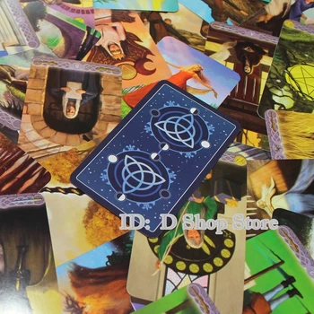 Trojna boginja Tarot kart oracle karte, Tarot Krova angleščini Branje Usode igre igra s kartami D Shop, Trgovina 79pcs(103*60 mm)
