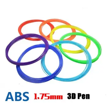 26 barv (10 metrov na barvo) 1.75 mm ABS materiala za tiskanje 3D posebne žarnice za 3D pero 3D tiskalnik dobave naključne barve.