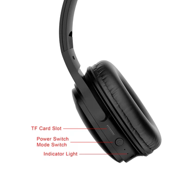 H1 Pro Brezžične Bluetooth Slušalke Športne Teče Slušalke Ultra Dolgo Vzdržljivost Gaming Stereo Slušalke z Mikrofon Podpira TF Kartice