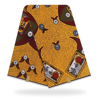 Nigerija Pravi Vosek Veritablee Visoke Kakovosti Vezenje Tkanine, Vroče Prodaje Ankara Afriške Vosek Tkanine, Tekstil Materiala Za Tiskanje 153359