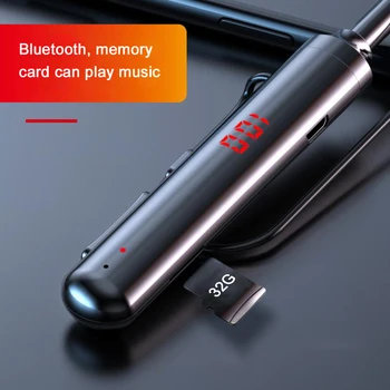 Bluetooth Slušalke 5.0 Šport Čepkov IPX5 Nepremočljiva Visi Vratu Športne Slušalke Za Iphone 11 Xiaomi Redmi 10 Samsung S9