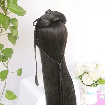 Vintage lasuljo, Kitajci, Antični Slog Lasuljo Modeliranje lasuljo Lasje okras Hanfu Kite las Air šiška celo lasuljo po Meri izdelka