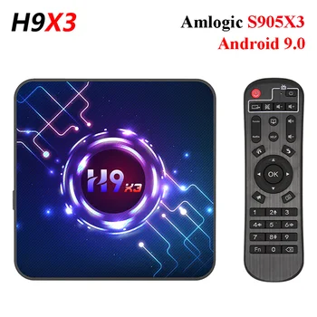 2020 NOVO H9X3 Amlogic S905X3 Android 9.0 TV BOX 4GB RAM 32GB 64GB ROM Predvajalnik 2.4 G 5G wifi, Bluetooth HD 4K Smart Set Top Bx