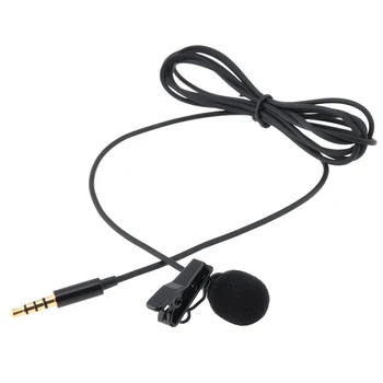 3,5 MM Mini Slušalke, Mikrofon Mobilnega Telefona DSLR Fotoaparat Clip-on River Kondenzator Mikrofon za Snemanje/Govor/Predavanja