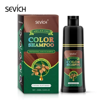 Sevich 250 ml Arganovega Olja za Barvanje Las Šampon za Lase za oblikovanje Pričeske Hitro Barvanje Las Naravno Sivo Bele Barve za Barvanje Las Zdravljenja za Lase Šampon