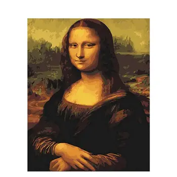 GATYZTORY 60x75cm Povzetek Barve Z Številkami Kompleti Na Platno Mona Lisa DIY brez okvirjev, Barvanje Z Številke Za Odrasle