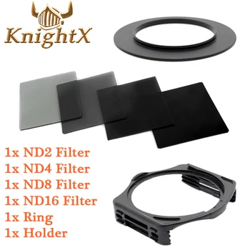 KnightX ND Filter SET Za Cokin P Nosilec Adapter za Canon, Sony, Nikon D7100 D5300 D5200 D3300 D3200 D5500 DSLR 52 58MM 67 77MM