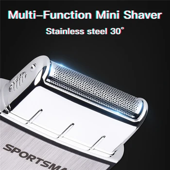 Mini Električni Brivnik z Izmeničnim Eno Rezilo Britve Sideburns Hair Trimmer USB Polnilne Varno Obraza, Las, Britja Pralni 45