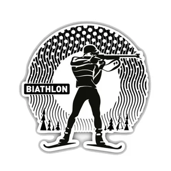 Vroče Prodati Ustvarjalne Osebnosti Fotografiranje Nalepke Biathlon Šport, Avto Nalepke, Dodatki Nalepke Vinyl PVC 12 cm,*12 cm 157799