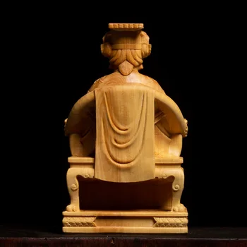 CCZHIDAO 10 cm Mazu Kipi Morju Bog, Buda Šimšir Rezbarije iz Masivnega Lesa Doma Okraski Graviranje 157821