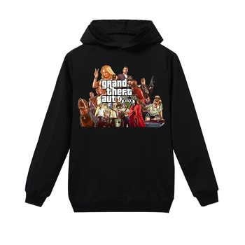 Grand Theft Auto 5 Moda Nov Prihod GTA 5 Sweatshirts Fantje Hoodies Kul Otroci Dolg Rokav T-shirt Otroci Oblačila Vrhovi 2-15Y 158490
