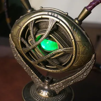 Zdravnik Čudno Ogrlica Crystal Eye of Agamotto Obesek Maščevalec Infinity Vojne Ogrlica z Bazo Cosplay Rekvizitov, S Svetlobo 159433
