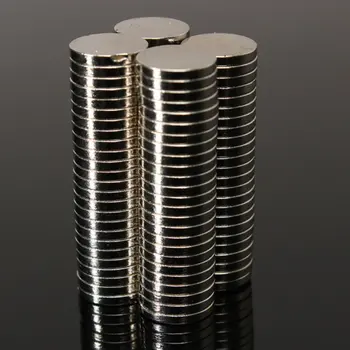 100 KOZARCEV Velik Krog Močan Magnet 40mmx5mm Večino Stanja Neodymium Magnetom 10x1mm Stalno NdFeB Močan Magnet