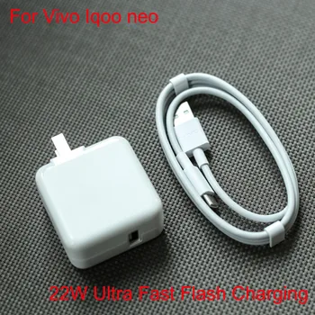 Original Za Vivo Iqoo Neo USB Tip-C Za 22,5 W Ultra Hitro Flash Polnjenje Hitro Polnjenje, Polnilnik, Kabel USB-C Cabel Za Vivo Neo Iqoo