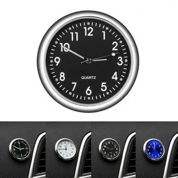 1PC Mini Quartz Analogna Watch Stick-On Ura Avto Vtičnico Parfum Posnetek Za Avto, Kolo, Avto, dodatna Oprema 16009