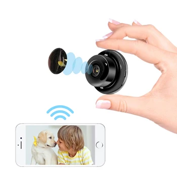 Mini WiFi IPCamera Doma nadzorna Kamera IP CCTV Nadzor Ir Nočno Vizijo Zaznavanje Gibanja Baby Monitor