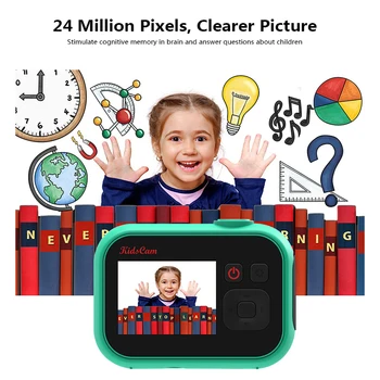 Otrok Fotoaparat Nepremočljiva 1080P HD Zaslon, Fotoaparat, Video Igrača 4x Zoom Otroci Risanka Srčkan Fotoaparata Fotograranje na Prostem Otroci