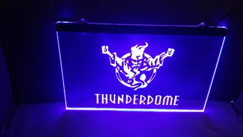 Thunderdome duh 3 velikost bar pub club 3d znaki led neon luči prijavite doma dekor obrti