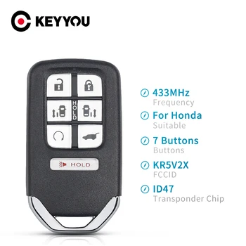 KEYYOU Za HONDA ODYSSEY EX LX 2018 2019 2020 Smart Remote Avto Ključ brez ključa Fob FCCID KR5V2X 433Mhz ID47 Čip 7 6 Gumbe+1,
