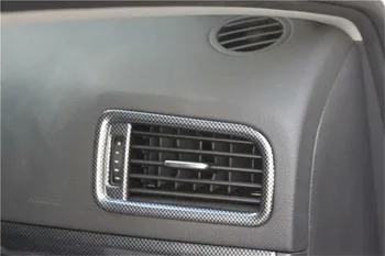 2pcs/veliko Avto nalepke ABS ogljikovih vlaken zrn nadzorno ploščo klimatske naprave vtičnico kritje za Volkswagen vw za obdobje 2012-Jetta 6 MK6 161590