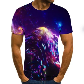2020 Nove T-shirt Priložnostne Slog 3D printed majica s kratkimi rokavi Moški Ženske T-shirt Poletje Kratek Rokav O-Vratu Pokrovi in T-Shirt 162502