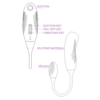 Sesanju Vibrator Za Klitoris Bradavico, Naivnež, Erotično Adult Sex Igrače Ustni Klitoris Sesalna Analni Butt Plug Dildo Pari Spolno Samozadovoljevanje 162992