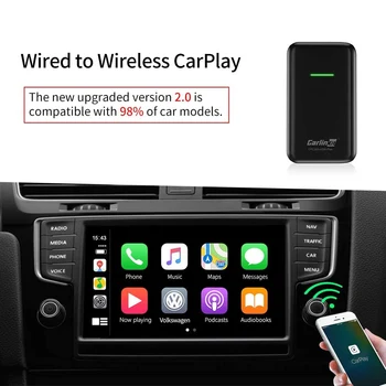 Carlinkit 2.0 USB posodobitev IOS 13 Apple brezžična samodejna povezava Carlinkit CarPlay brezžično za Audi, Porsche WV Volvo Cars